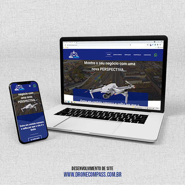 Desenvolvimento de site Drone Compass